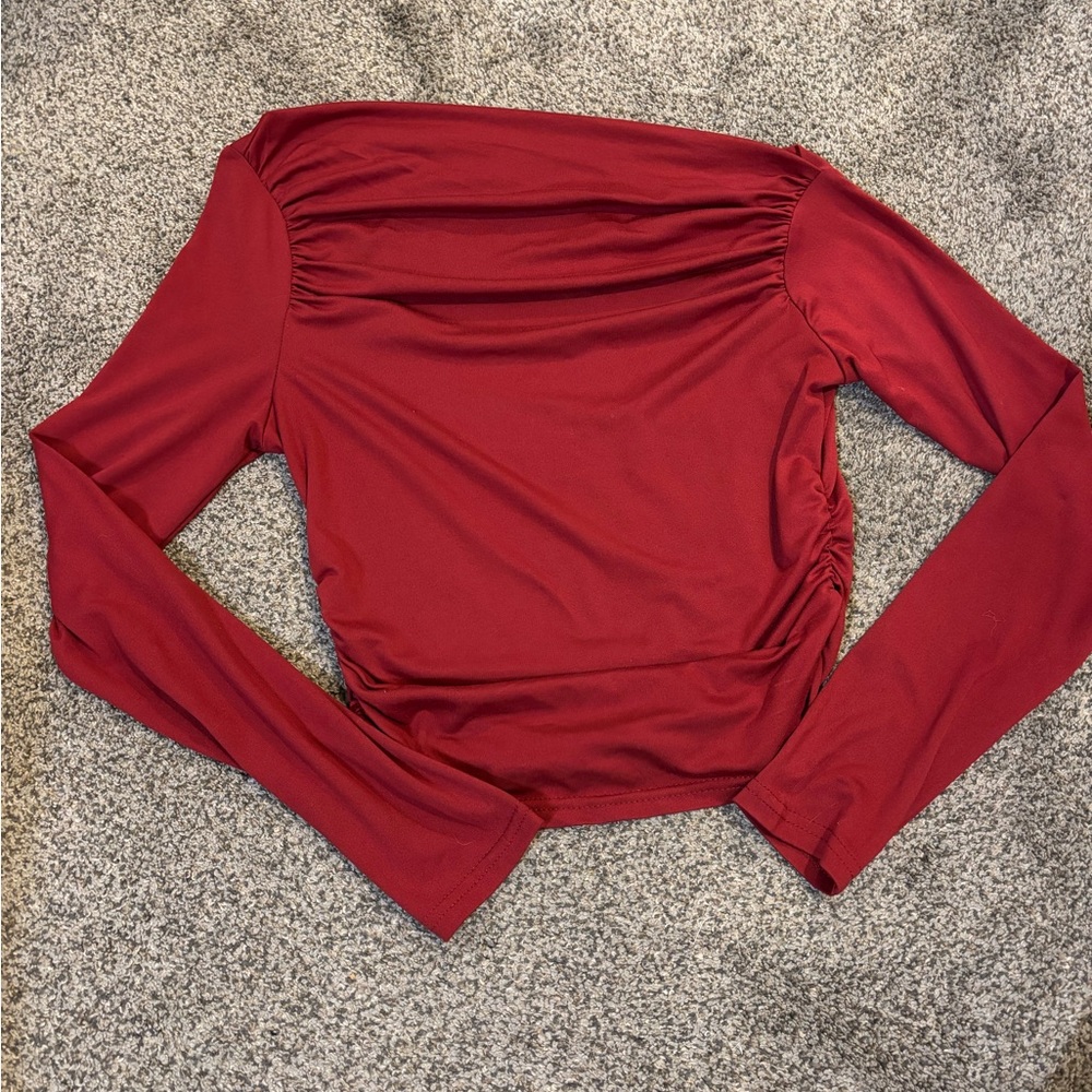 Off the Shoulder Long Sleeve Top
